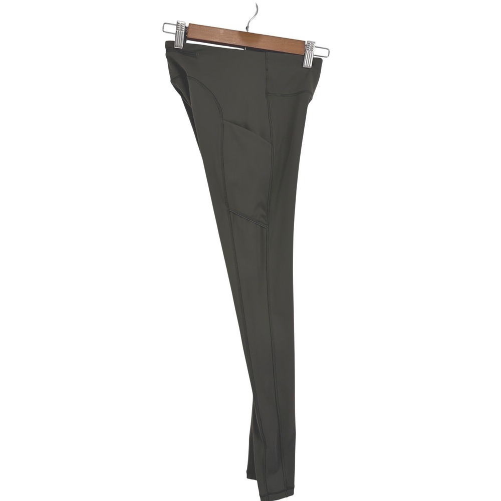 Lululemon Fast & Free High-Rise 25" Nulux Dark Olive Leggings Size 4 - Picture 12 of 16